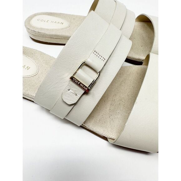Cole Haan Francine Demi Wedge Slide Sandal Ivory Size 10 - Picture 9 of 11